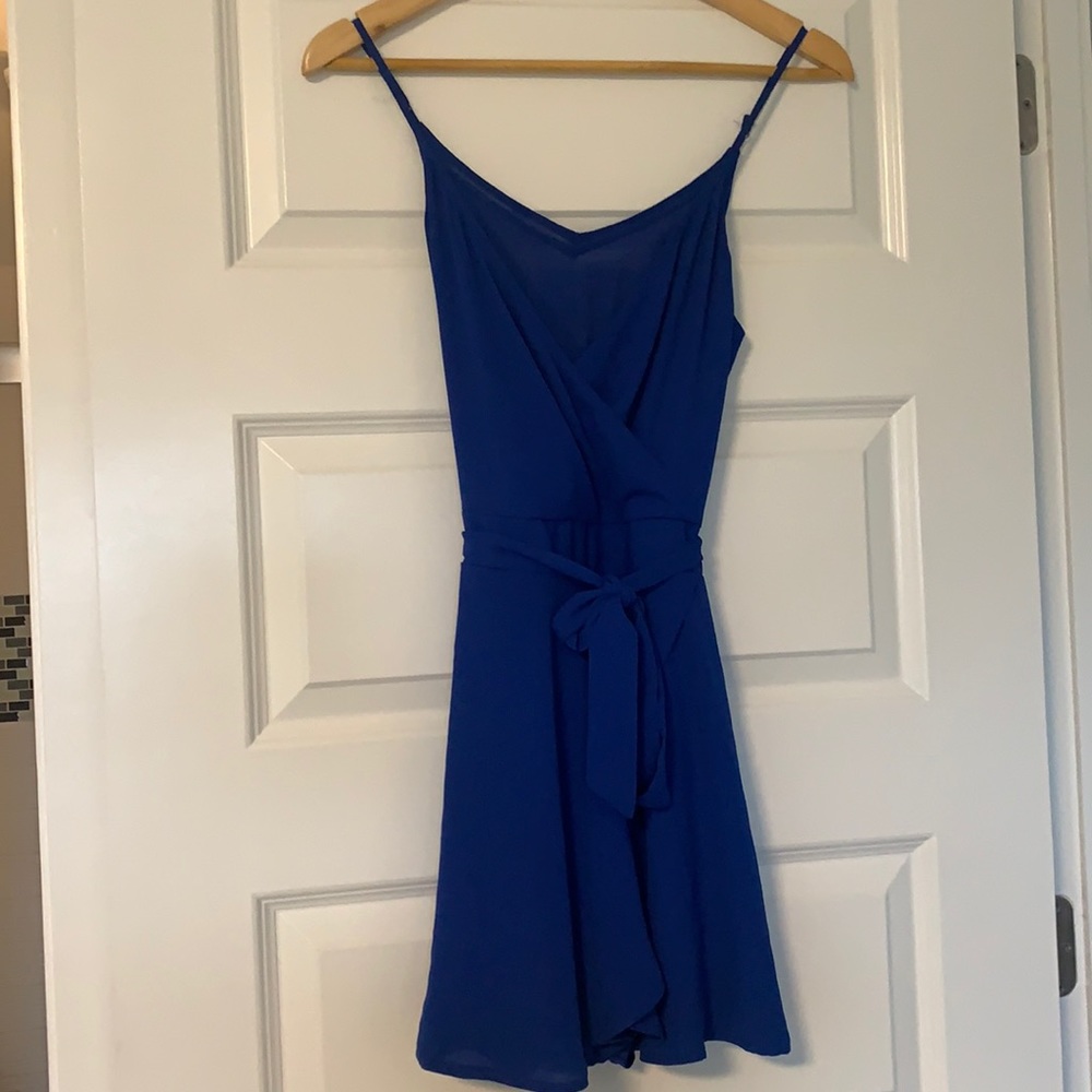 Blue express romper